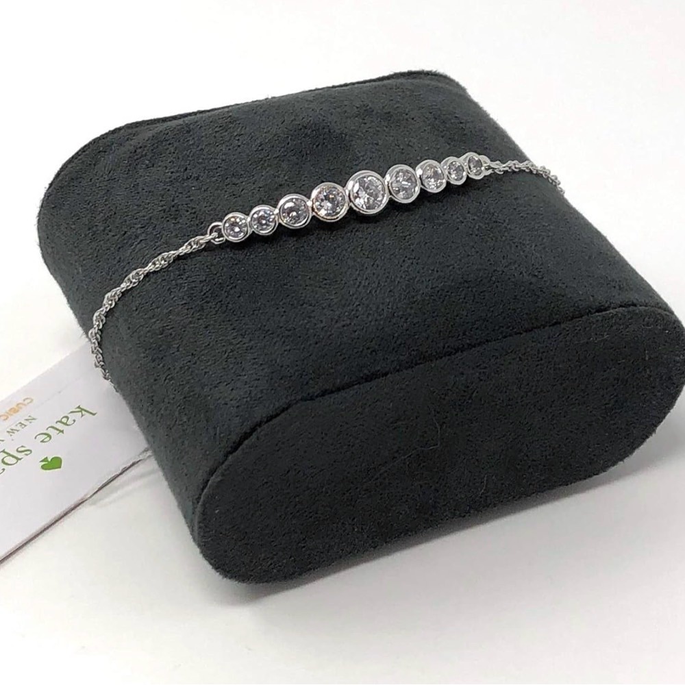 Kate Spade Silver Bracelet with Sparkling Stones